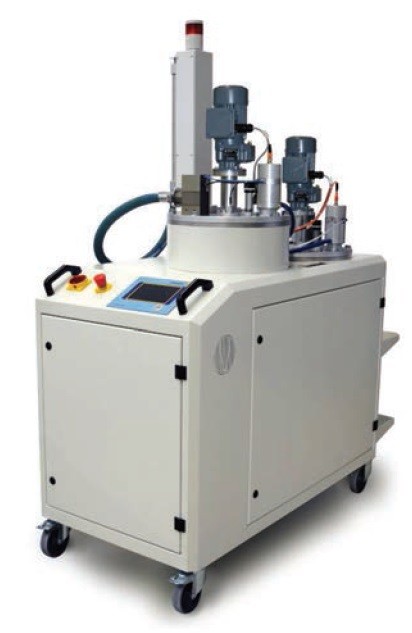 Obr. 2 Zásobník materiálu skladovaného pod vakuem (typ A310, výrobce Scheugenpflug AG)